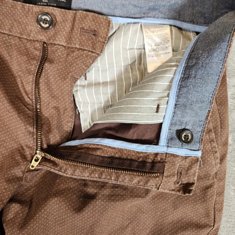 Banana Republic‎ Pants Men's 35X28 (Tag 33X30) Brown Mason Chino TINY HOLE
